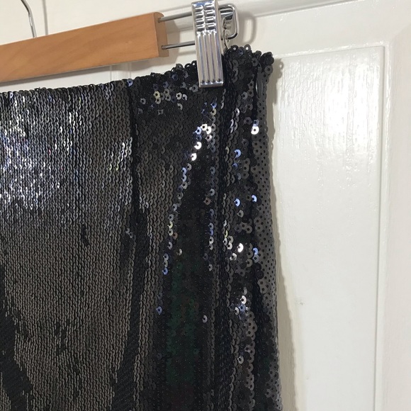 LF Call Me Eden black sequin mini skirt NWT - Picture 6 of 7
